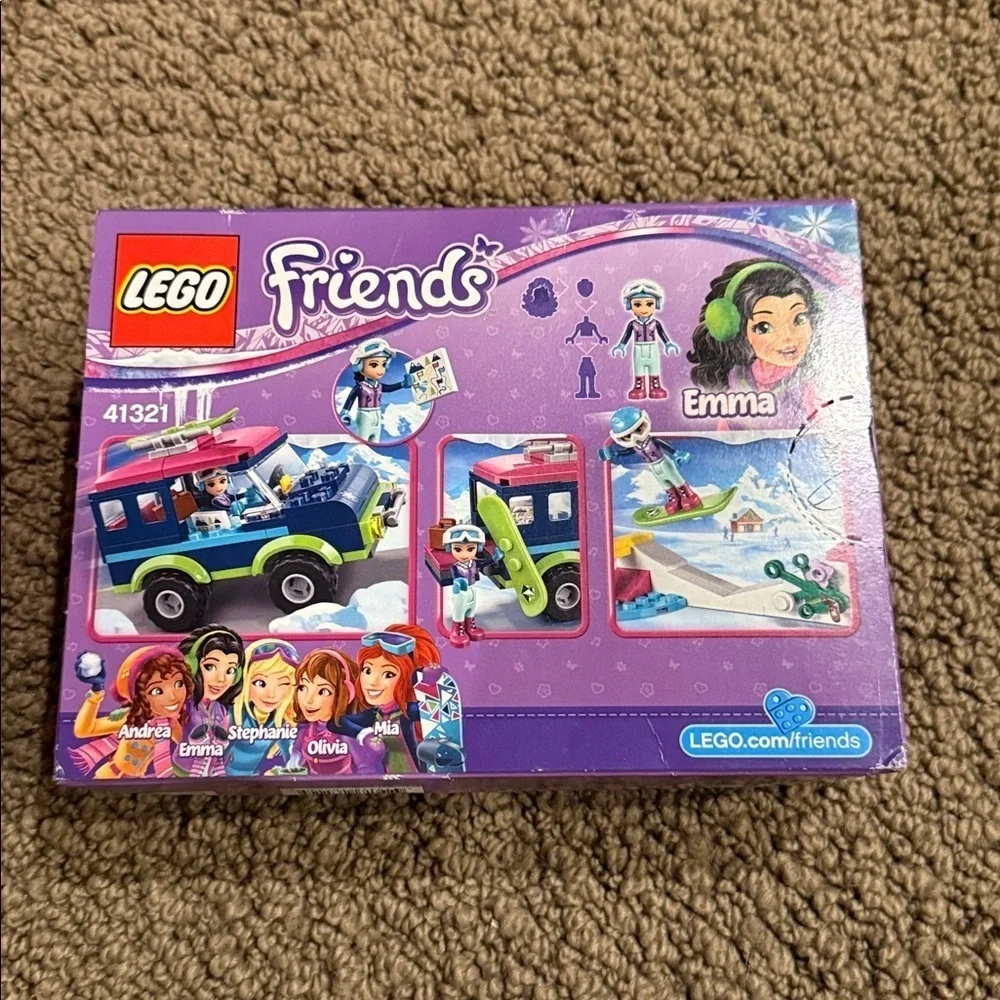 Lego friends snow resort off roader set # 41321 141 pieces new in sealed box